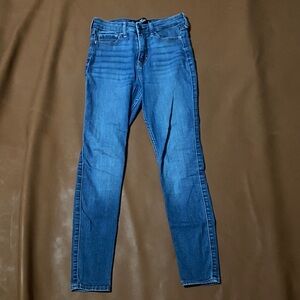 Hollister Women's Skinny Jeans in Deep Blue